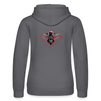 Motards – à plein régime dans le style de la course - Sweat à capuche Russell Femme - noir - Dos - Marisol (170cm)