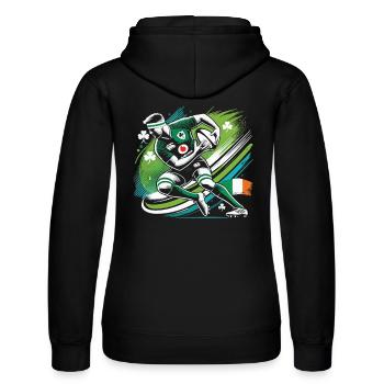 Fan de rugby irlandais - Sweat à capuche Russell Femme - noir - Dos - Marisol (170cm)