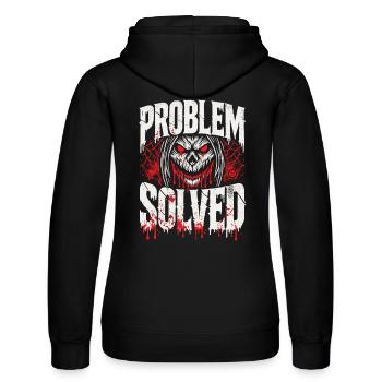 Foutue solution - Problème résolu - Sweat à capuche Russell Femme - noir - Dos - Marisol (170cm)