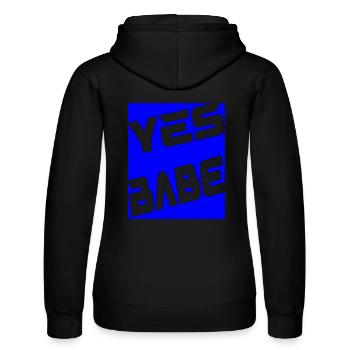 Yes Babe - Frauen Kapuzen Sweater von Russell - Schwarz - Hinten - Marisol (170cm)