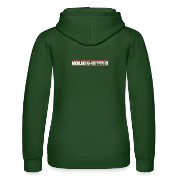 Meckpomm Mecklenburg Vorpommern - Frauen Kapuzen Sweater von Russell - Flaschengrün - Hinten - Liana (172cm)
