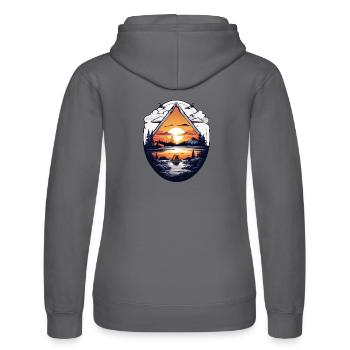 Camping Zeit - Frauen Kapuzen Sweater von Russell - Schwarz - Hinten - Marisol (170cm)