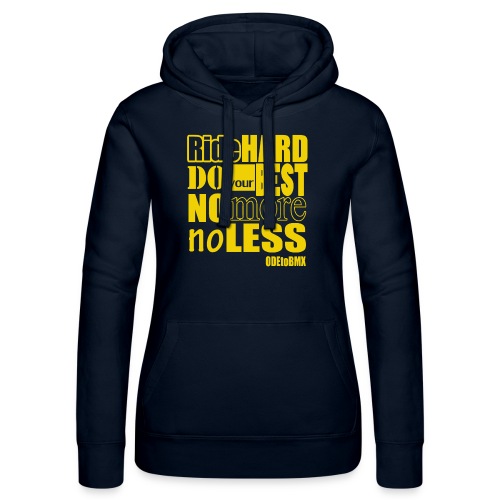 ridehard yellow - Women’s Hooded Sweater by Russell