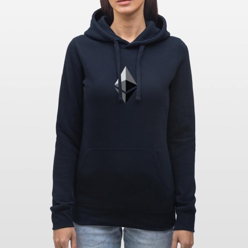 ETH éther Etherium Sweat à capuche Russell Femme