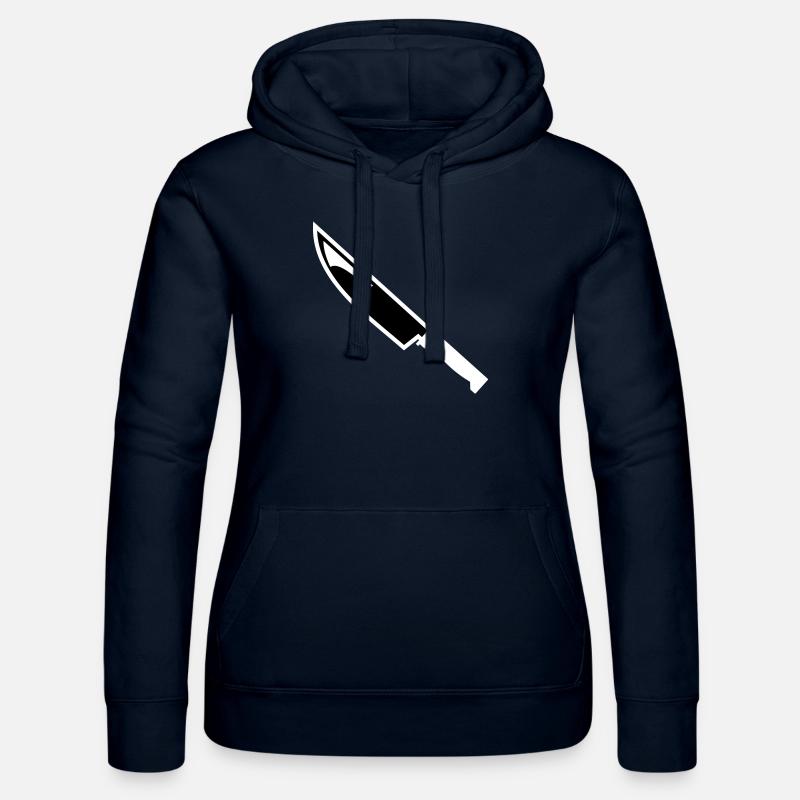 Knife - Women’s Hooded Sweater by Russell - navy