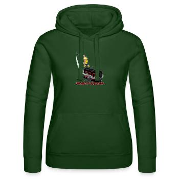 Penalty Killer Floorball v2-red - Women’s Hooded Sweater by Russell - bottle green - Front - Liana (172cm)