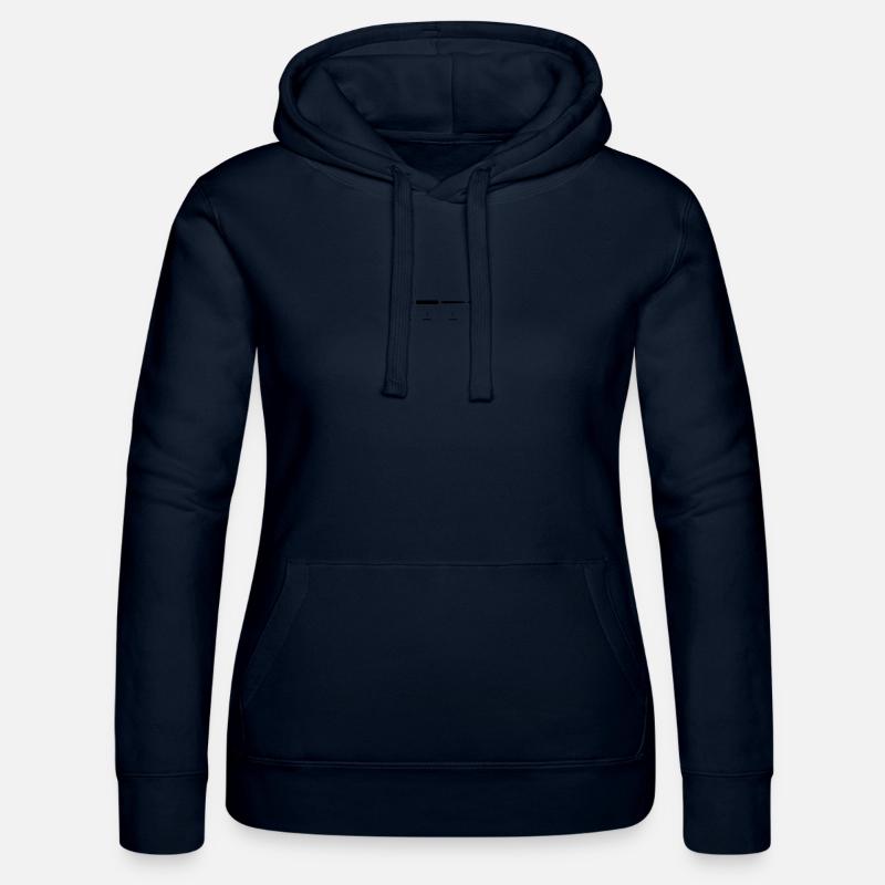 Explication de la fléchette Anatomie Conception de la fléchette - Sweat à capuche Russell Femme - marine