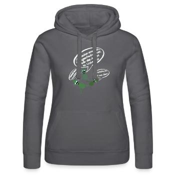 Lachende Aliens - Frauen Kapuzen Sweater von Russell -  - Vorne - Marisol (170cm)