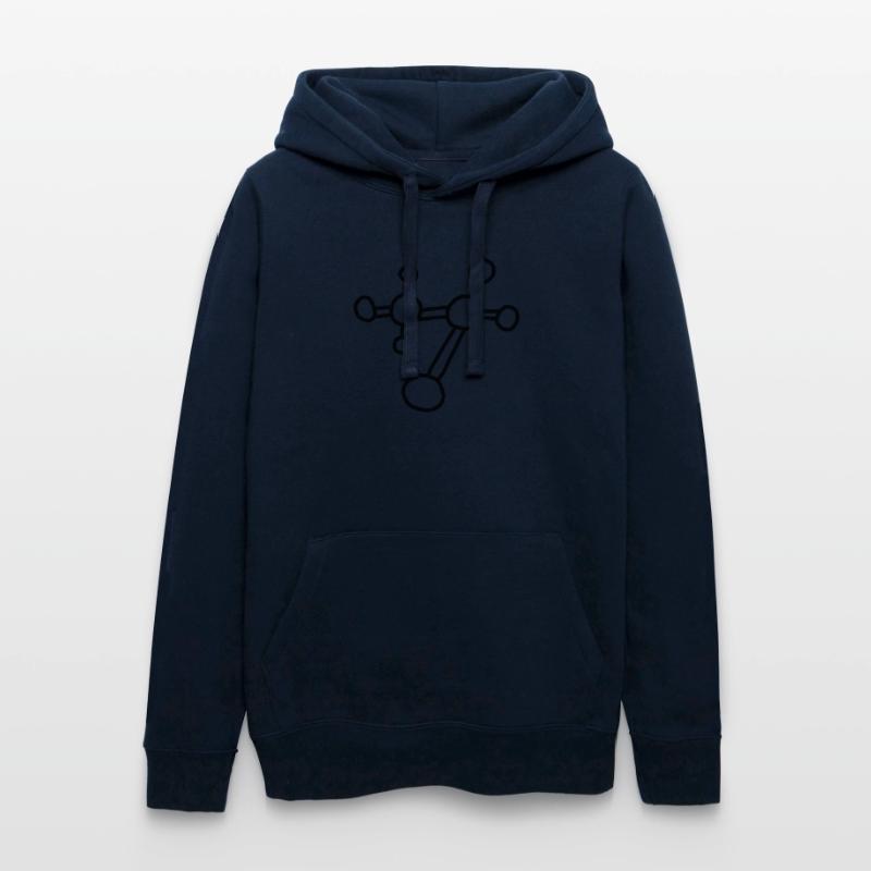 Atom molecule / physics mechanics lattice atomicon Women’s Hooded Sweater by Russell