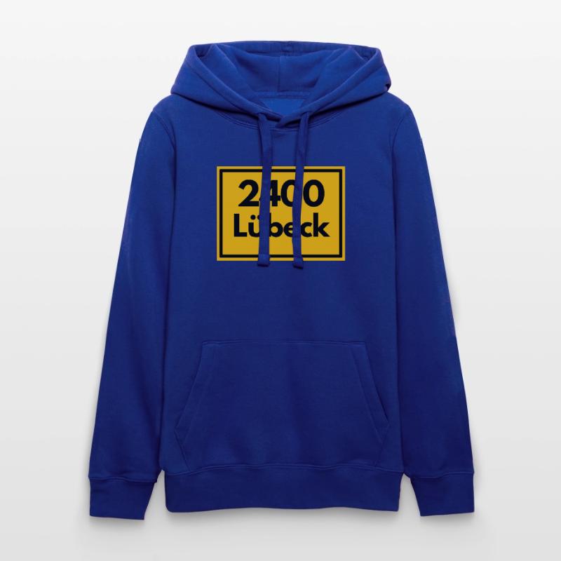 OLD POSTCODE POSTCODE RETRO 2400 LÜBECK HANSEPERLE Women’s Hooded Sweater by Russell