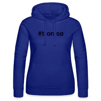 Tromso Norge Norway - Frauen Kapuzen Sweater von Russell - Royalblau - Vorne - Liana (172cm)