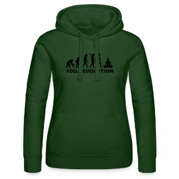 Yoga Evolution - Frauen Kapuzen Sweater von Russell - Flaschengrün - Vorne - Liana (172cm)
