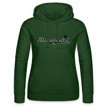 Abiturientin 2025 - Frauen Kapuzen Sweater von Russell - Flaschengrün - Vorne - Liana (172cm)