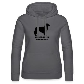 Australian shepherd - Sweat à capuche Russell Femme - gris - Devant - Marisol (170cm)