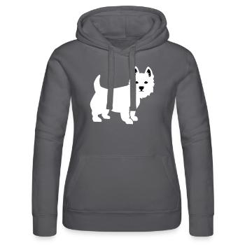 Westie - Frauen Kapuzen Sweater von Russell - Grau - Vorne - Marisol (170cm)