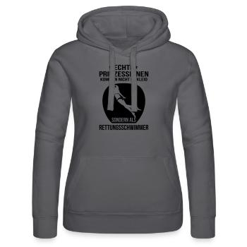 Prinzessin rettungsschwimmmer - Frauen Kapuzen Sweater von Russell - Grau - Vorne - Marisol (170cm)