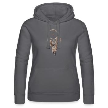 Traumfänger dream catcher - Frauen Kapuzen Sweater von Russell - Grau - Vorne - Marisol (170cm)
