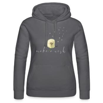 make a wish Pusteblume - Frauen Kapuzen Sweater von Russell - Grau - Vorne - Marisol (170cm)