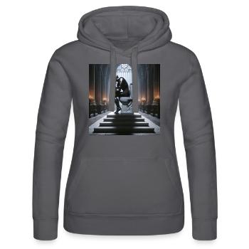 Fart Souls – Hollow Knight auf Porzellanthron #05 - Frauen Kapuzen Sweater von Russell - Grau - Vorne - Marisol (170cm)