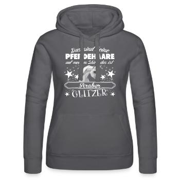 Araber Pferde - Frauen Kapuzen Sweater von Russell - Grau - Vorne - Marisol (170cm)