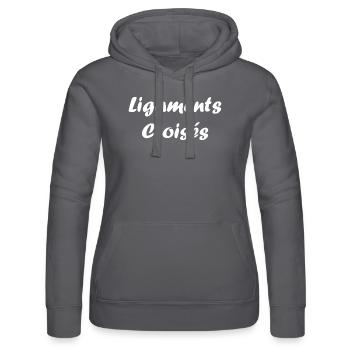 ligaments croises - Sweat à capuche Russell Femme - gris - Devant - Marisol (170cm)