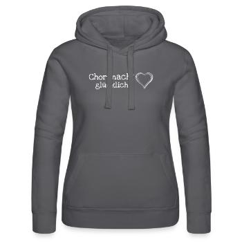 Chor macht glücklich - Frauen Kapuzen Sweater von Russell - Grau - Vorne - Marisol (170cm)