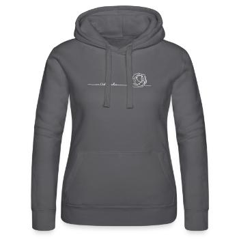 _von Dithmarschen_weiß - Frauen Kapuzen Sweater von Russell - Grau - Vorne - Marisol (170cm)