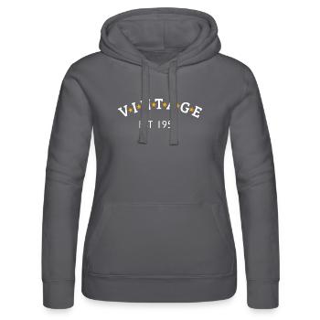 Jahrgang ist 1953 - Frauen Kapuzen Sweater von Russell - Grau - Vorne - Marisol (170cm)
