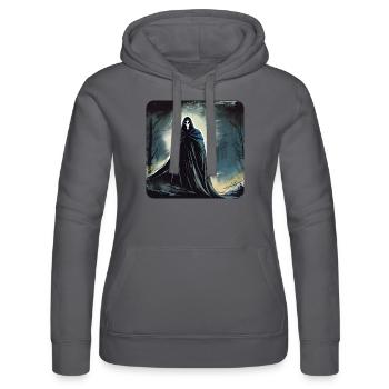 Böses Grusel Gespenst - Frauen Kapuzen Sweater von Russell - Grau - Vorne - Marisol (170cm)