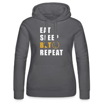 Wetten Casino Spruch - Frauen Kapuzen Sweater von Russell - Grau - Vorne - Marisol (170cm)