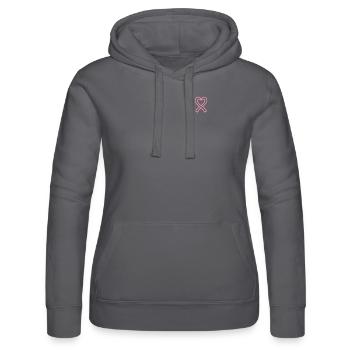Breast Cancer Awareness - Women’s Hooded Sweater by Russell - grey - Front - Marisol (170cm)