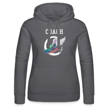 Track and Field Leichtathletik Coach Geschenk - Frauen Kapuzen Sweater von Russell - Grau - Vorne - Marisol (170cm)