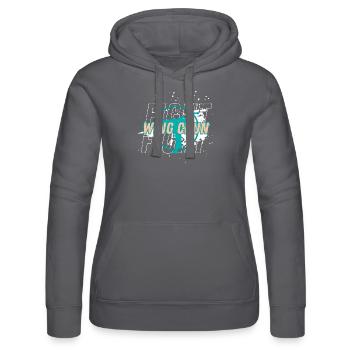 Combat Training Shirt - Women’s Hooded Sweater by Russell - grey - Front - Marisol (170cm)