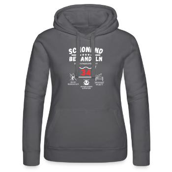 Schonend behandeln - dieses Einzelstück ist 34 - Frauen Kapuzen Sweater von Russell - Grau - Vorne - Marisol (170cm)