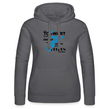 Torwart Held Quadrat 2f - Frauen Kapuzen Sweater von Russell - Grau - Vorne - Marisol (170cm)