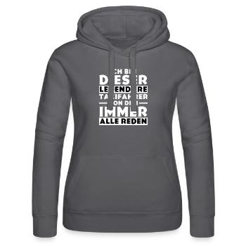 Ich bin dieser legendäre Taxifahrer - Frauen Kapuzen Sweater von Russell - Grau - Vorne - Marisol (170cm)