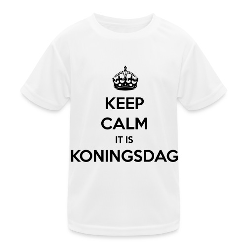 KEEP CALM IT IS KONINGSDAG - Functioneel T-shirt voor kinderen
