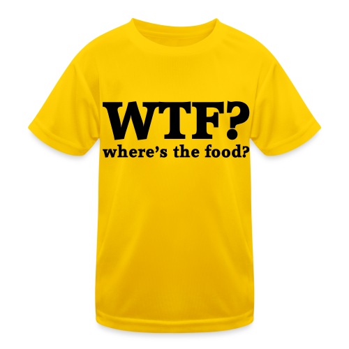 WTF - Where's the food? - Functioneel T-shirt voor kinderen