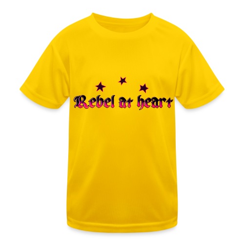 rebel at heart - Kinder Funktions-T-Shirt