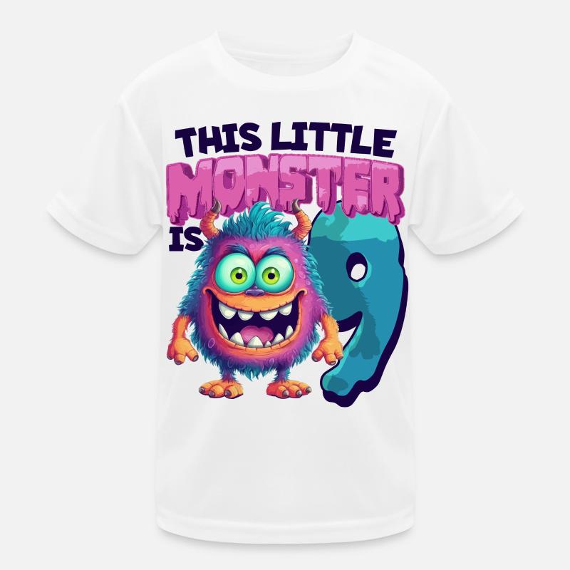 Ce petit monstre a 9 - neuf ans - 9. T-shirt sport Enfant