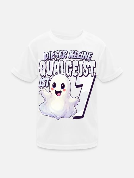 Dieser kleine Quälgeist ist 7 - sieben Jahre - 7. - Kinder Funktions-T-Shirt - Weiß - Vorne