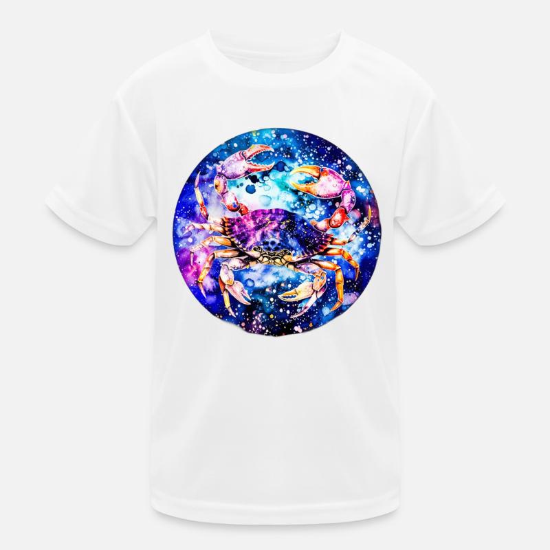 Sternzeichen Krebs Kinder Funktions-T-Shirt