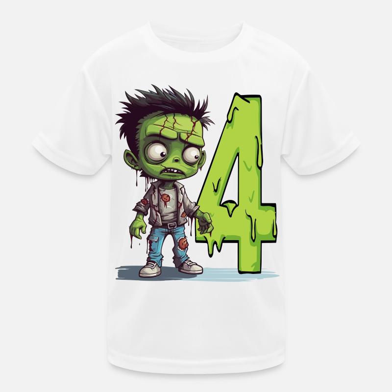 Zombie effrayant – Quatre ans T-shirt sport Enfant