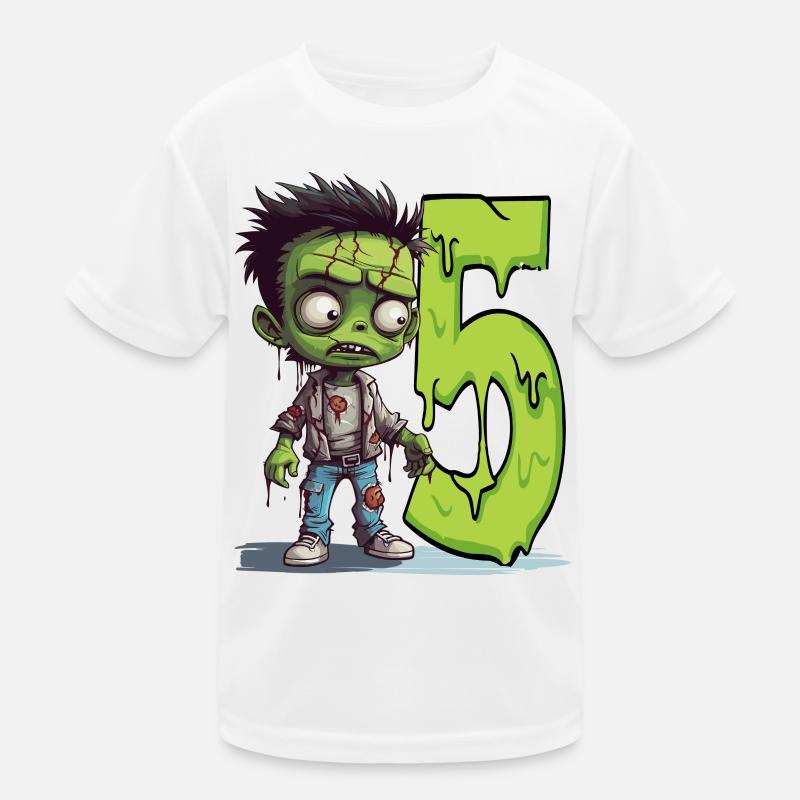 Scary Zombie – Five Years Kids Functional T-Shirt