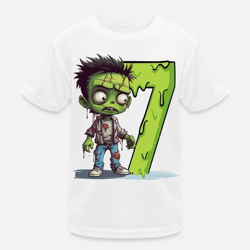 Zombie effrayant – Sept ans – T-shirt sport Enfant