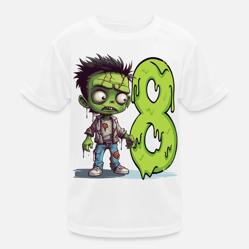 Zombie effrayant – Huit ans T-shirt sport Enfant