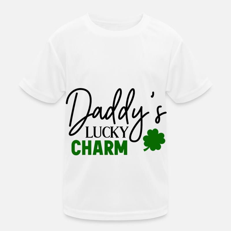 Daddy lucky charm Kids Functional T-Shirt