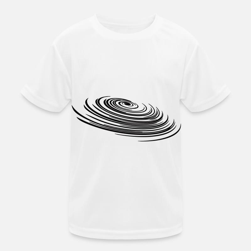 Spiral Geometry - Spiral Galaxy Circular Kids Functional T-Shirt