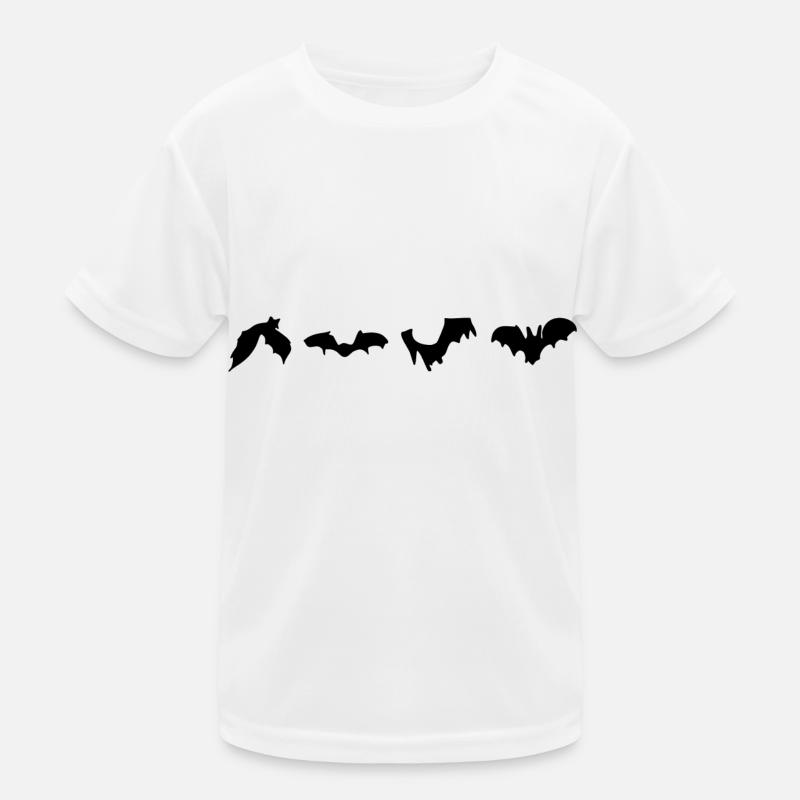 fledermäuse - Kinder Funktions-T-Shirt - Weiß