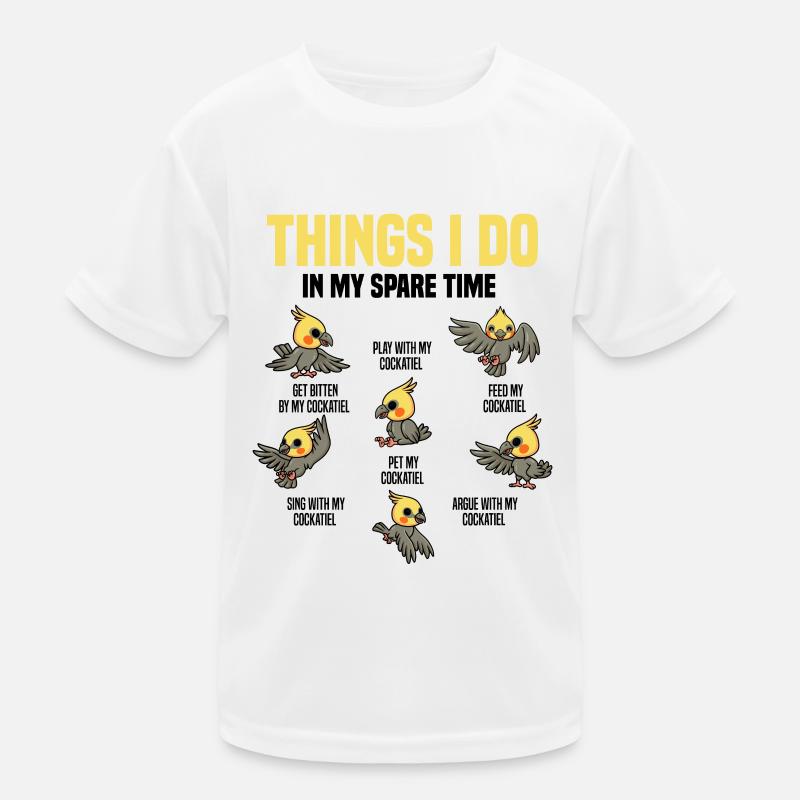 Nymphensittich Kinder Funktions-T-Shirt